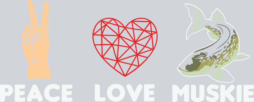 Sports Peace Love Muskie - STK05740 (DTF Transfers)