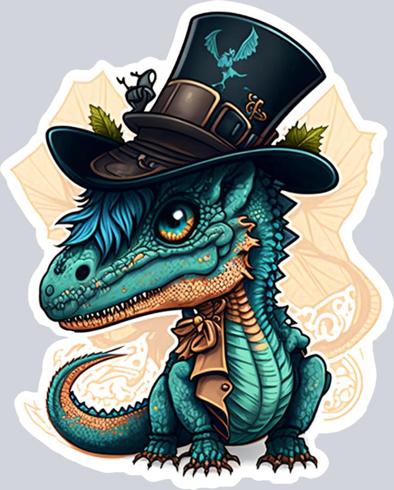 Dragon Top Hat 5 - STK01727 (DTF Transfers)