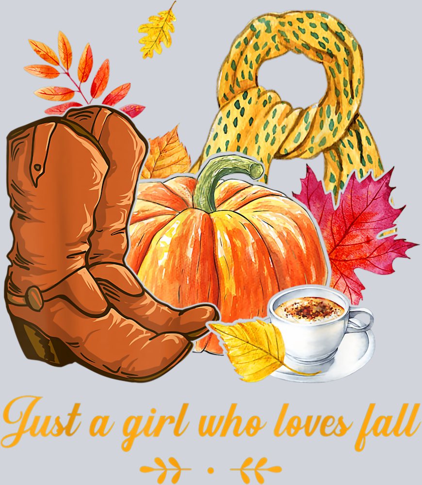 Just A Girl Who Loves Fall 2 - STK03446 (DTF Transfers)