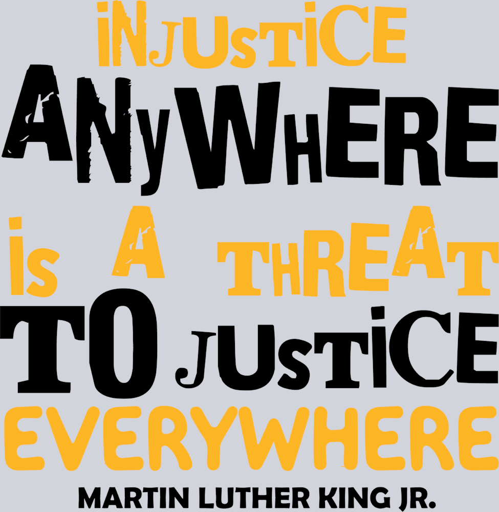Injustice Anywhere Black - STK03213 (DTF Transfers)