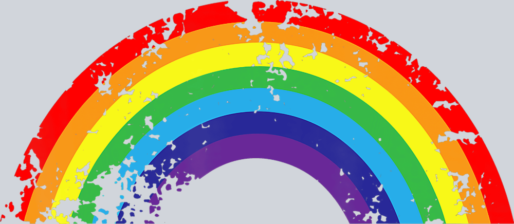 Pride Grunge Rainbow 2 - STK04993 (DTF Transfers)