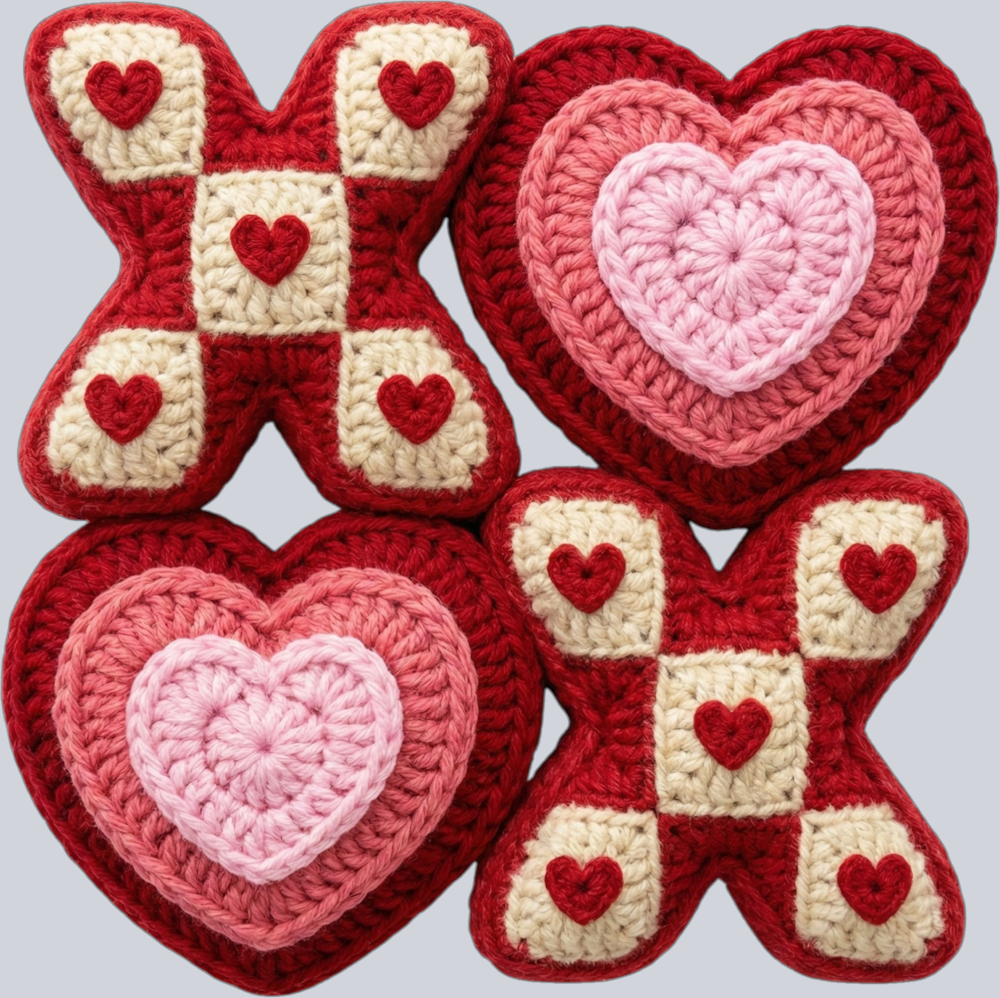 XOXO Faux Yarn 2 - STK07641 (DTF Transfers)