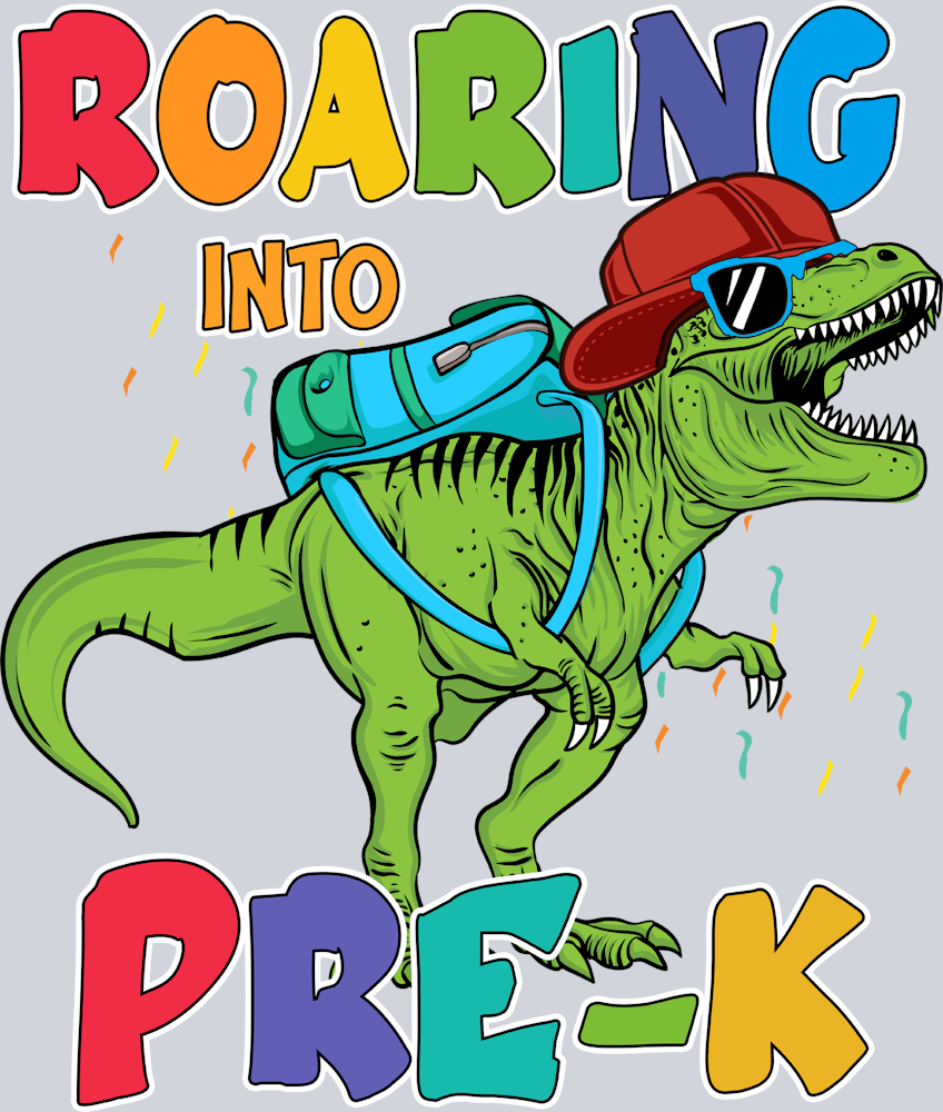 Roaring Into Pre K - STK05258 (DTF Transfers)