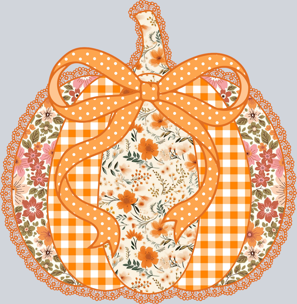 Fall Pumpkin Lace - STK07375 (DTF Transfers)