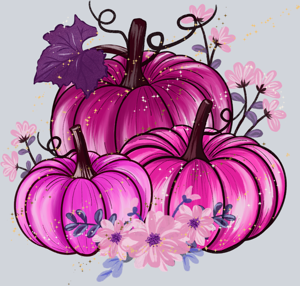 Pumpkin Pink Breast Cancer - STK06867 (DTF Transfers)