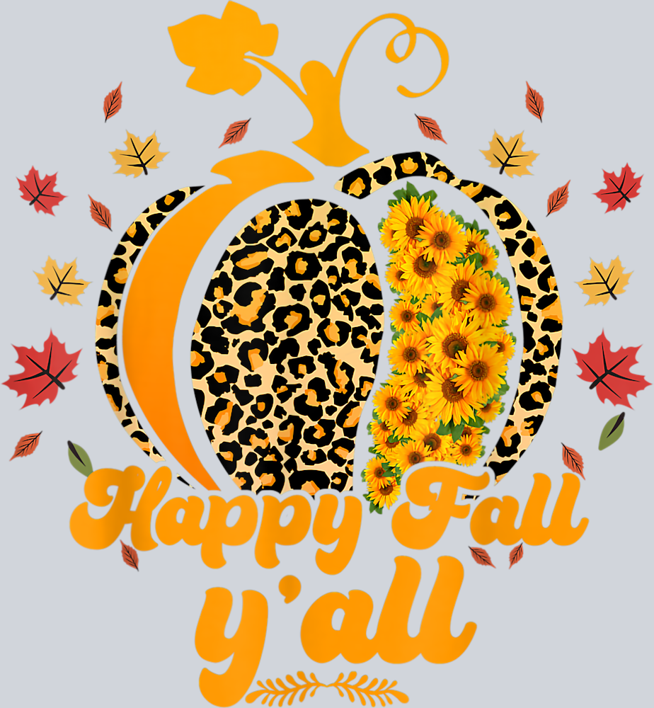 Happy Fall Y'all 7 - STK02543 (DTF Transfers)