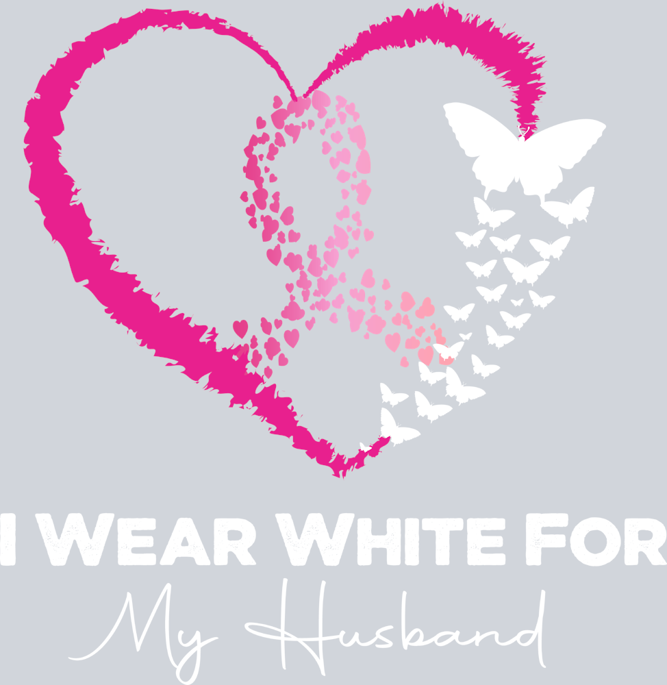 I Wear White For My Husband - STK03031 (DTF Transfers)