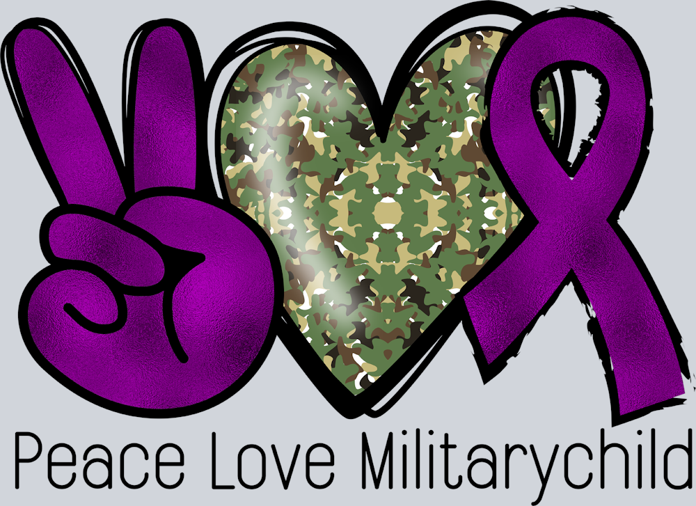 Peace Love Military Child - STK07114 (DTF Transfers)
