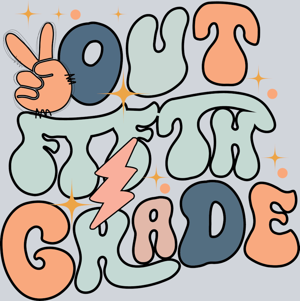 Peace Out Fifth Grade - STK04801 (DTF Transfers)