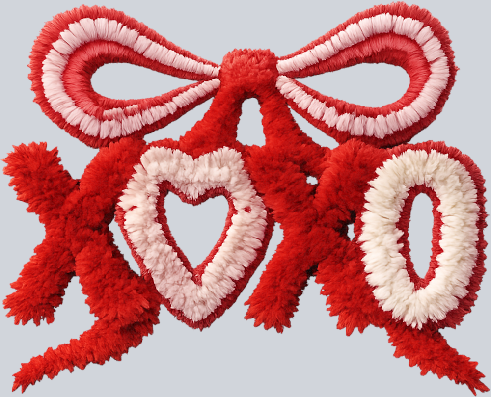 XOXO Faux Yarn 7 - STK07694 (DTF Transfers)