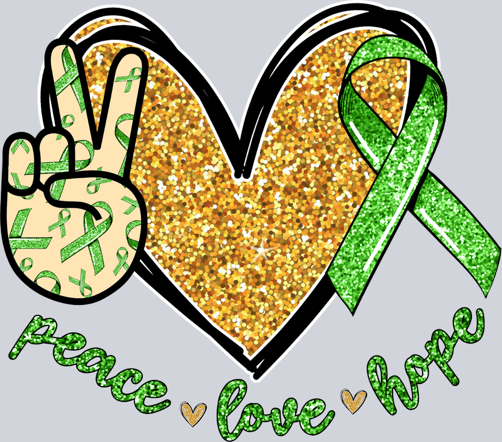 Peace Love Hope Mental Health - STK04751 (DTF Transfers)