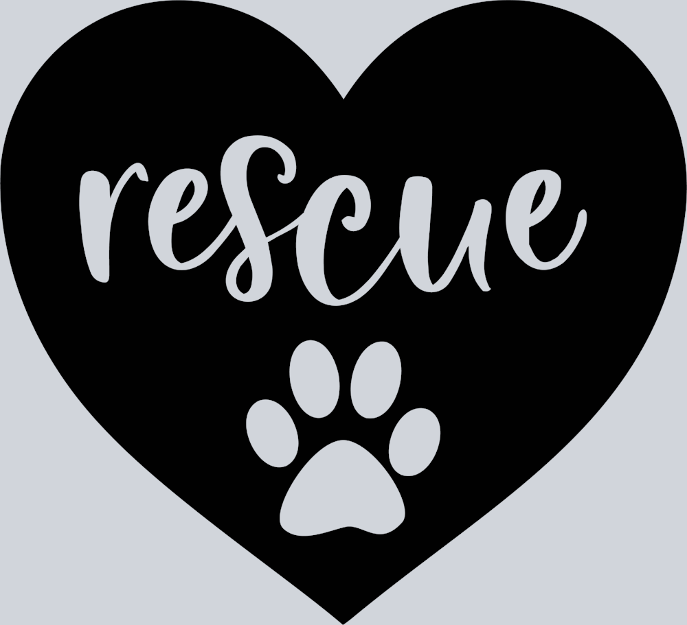 Pets Dog Rescue Heart - STK04845 (DTF Transfers)