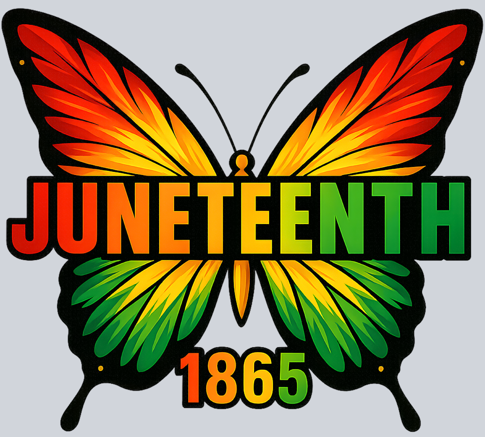 Juneteenth Butterfly 2 - STK03368 (DTF Transfers)