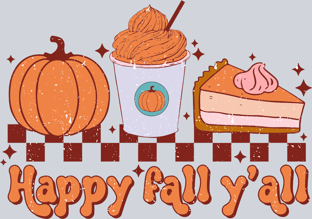 Happy Fall Yall 4 - STK07180 (DTF Transfers)
