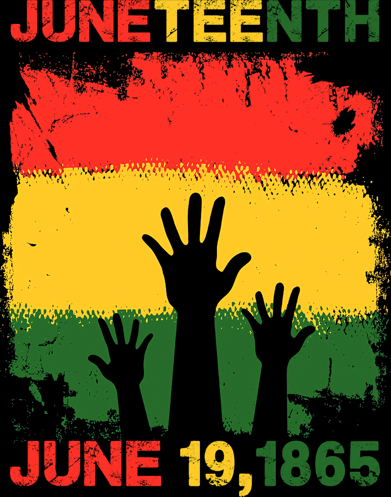 Juneteenth Hands To The Sky - STK03395 (DTF Transfers)