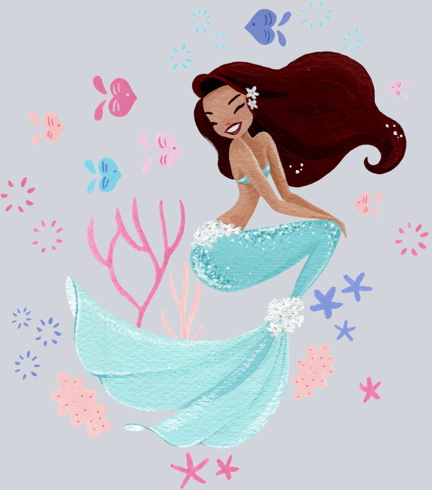 Fantasy Mermaid Scene 6 - STK06668 (DTF Transfers)