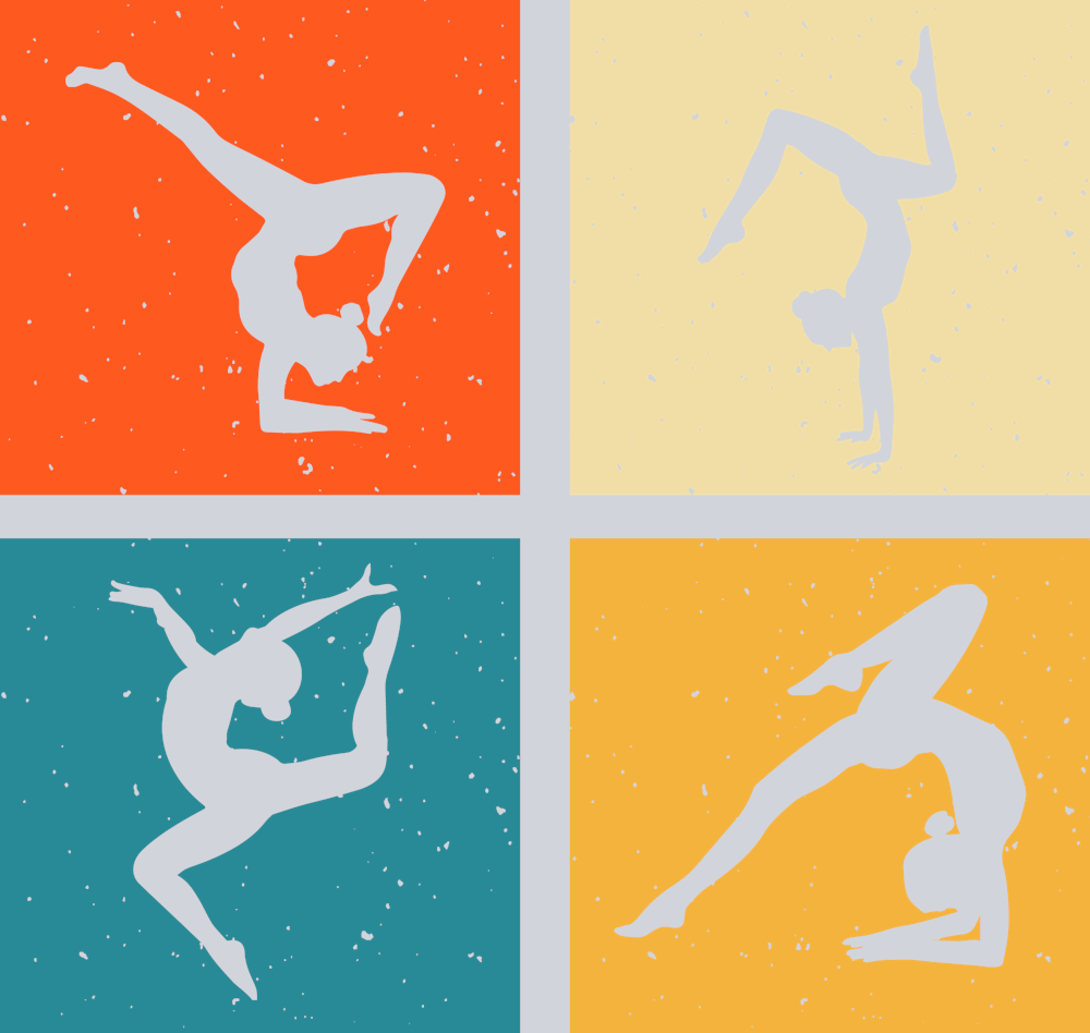 Gymnast Collage - STK07296 (DTF Transfers)