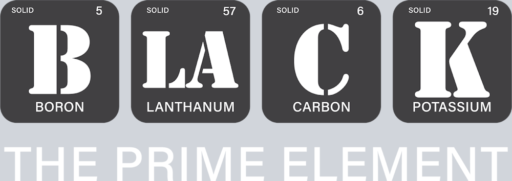 Black The Prime Element 7 - STK00953 (DTF Transfers)