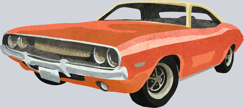 Classic Car 1 - STK06635 (DTF Transfers)