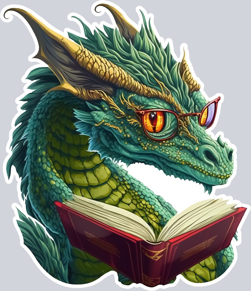 Dragon Reading 6 - STK01720 (DTF Transfers)