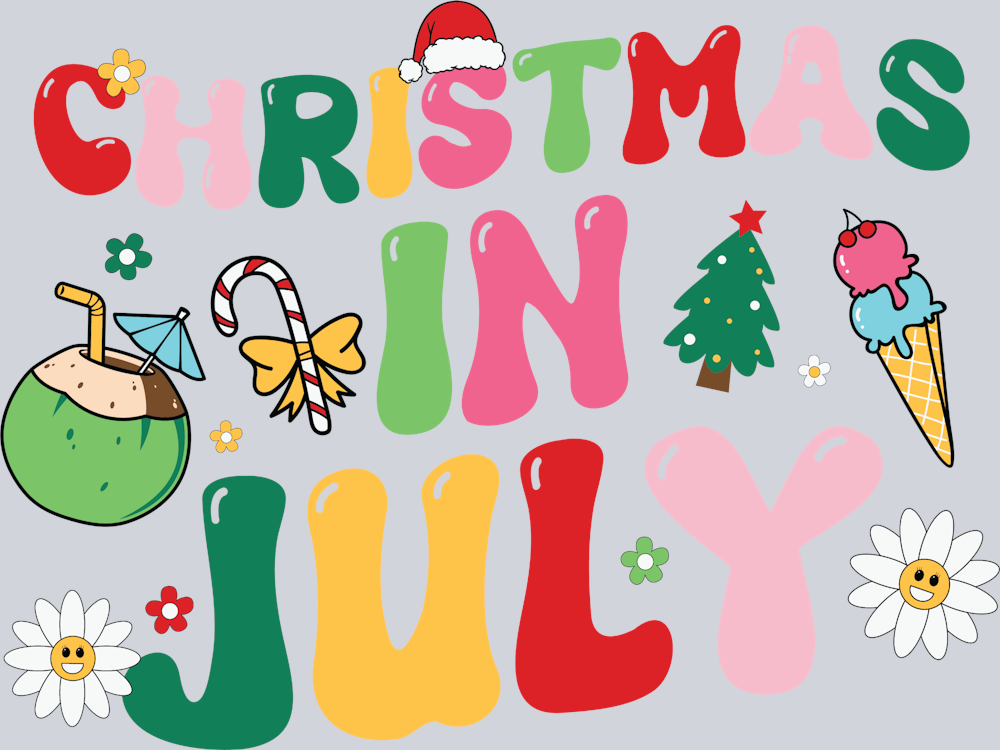 Christmas In July 2 - STK01307 (DTF Transfers)