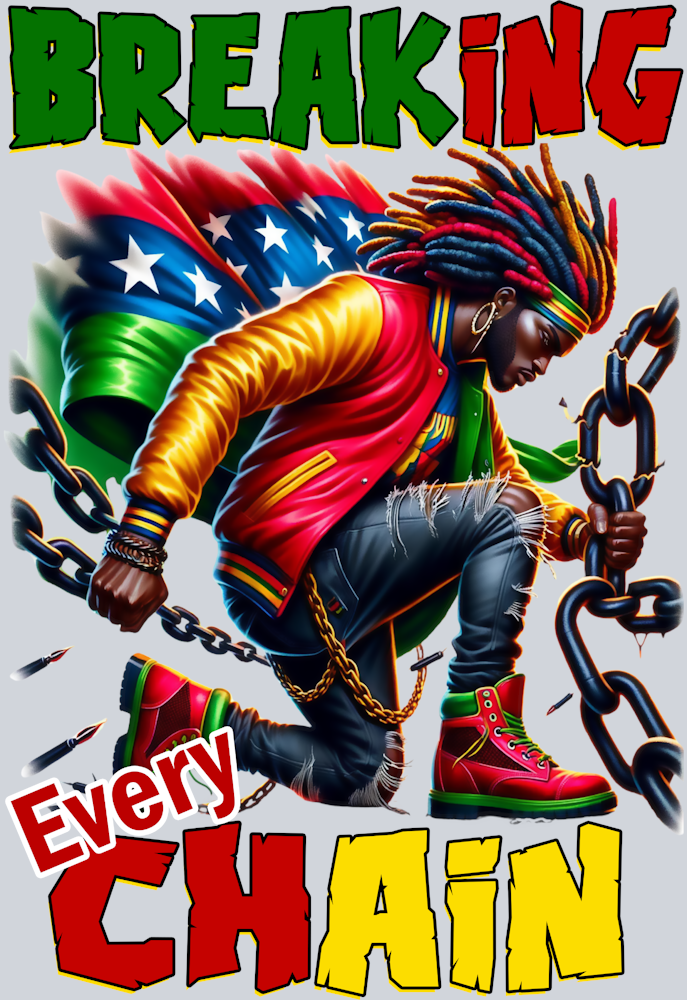 Juneteenth Breaking Every Chain Holding Chain - STK03364 (DTF Transfers)