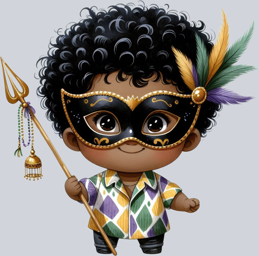 Mardi Gras Kiddo 11 - STK04060 (DTF Transfers)