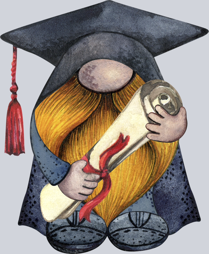 Gnome Man Grad - STK02317 (DTF Transfers)