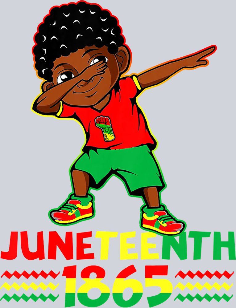 Juneteenth 1865 Dabbing Boy - STK03344 (DTF Transfers)