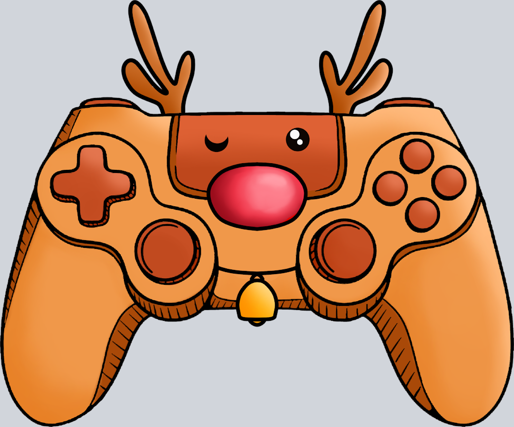 Controller Christmas Reindeer - STK01426 (DTF Transfers)
