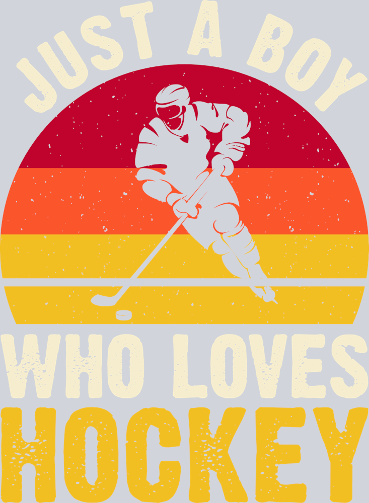 Just A Boy Who Loves Ice Hockey - STK03429 (DTF Transfers)
