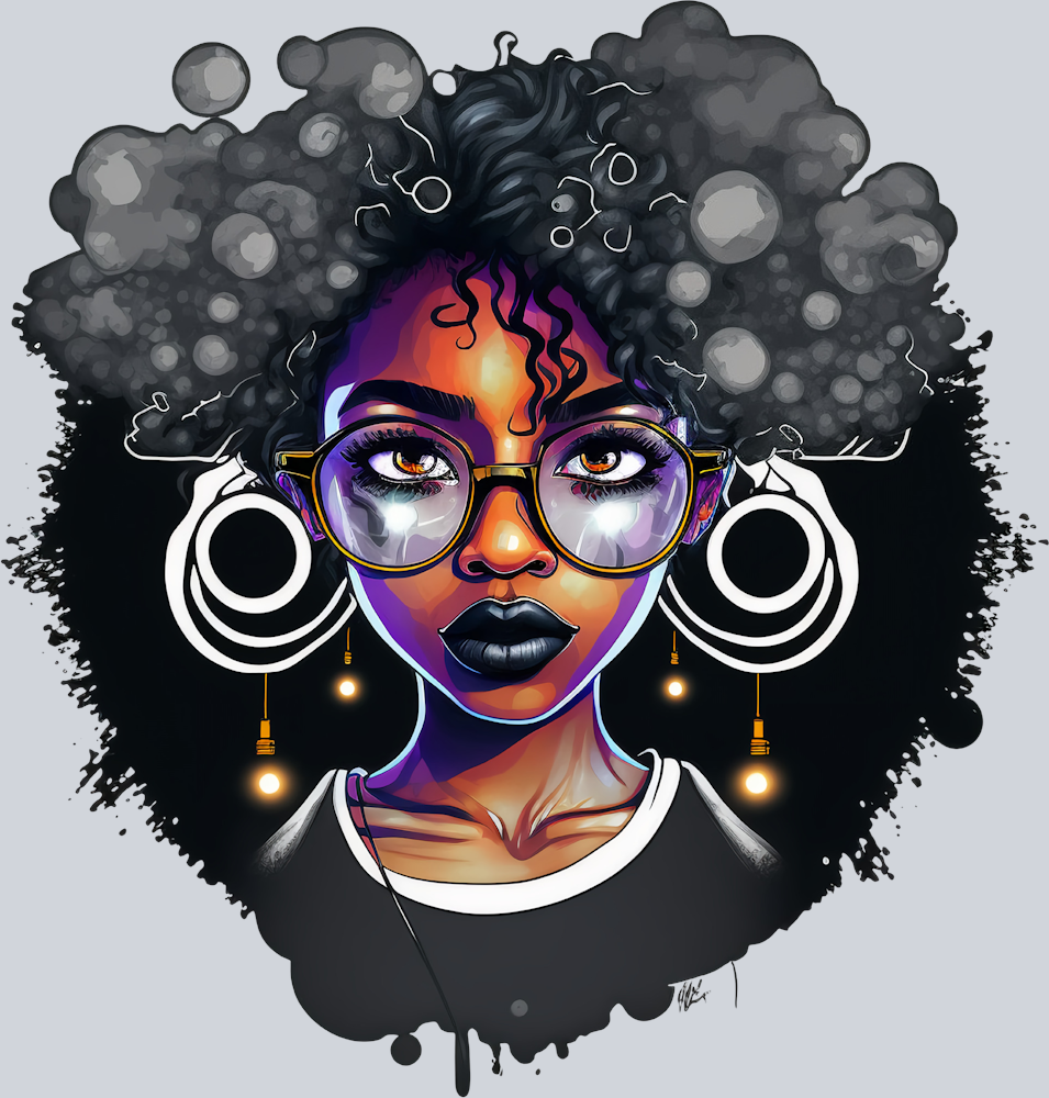 Black Woman Just Stay Calm - STK00980 (DTF Transfers)