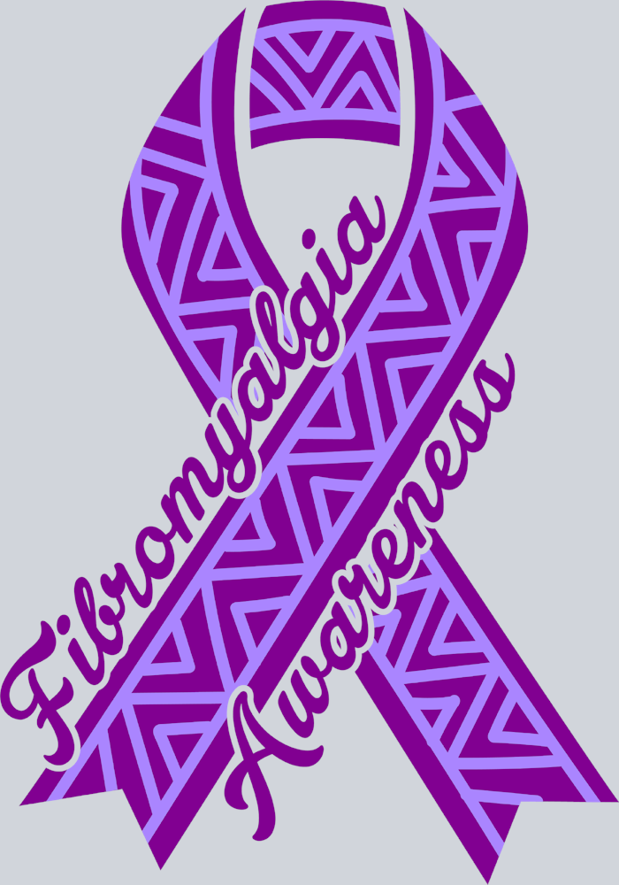 Fibromyalgia Awareness Ribbon Print - STK01975 (DTF Transfers)
