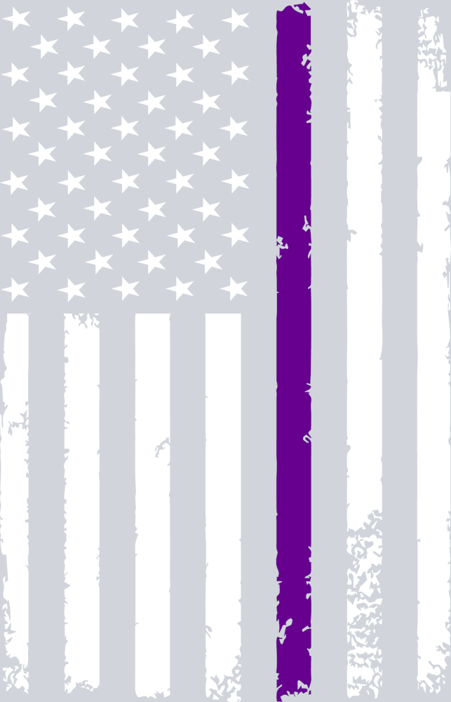 Fibromyalgia Lupus Awareness Stripe Flag White - STK01977 (DTF Transfers)
