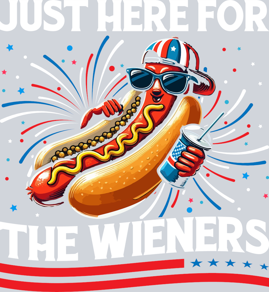 Just Here For The Weiners - STK03457 (DTF Transfers)