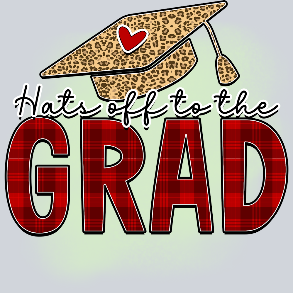 Hats Off To The Grad - STK02618 (DTF Transfers)