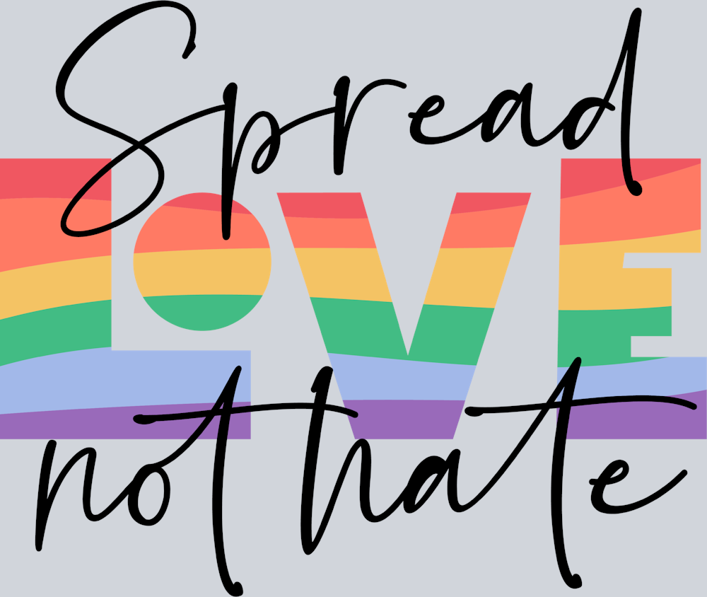 Spread Love Not Hate - STK05755 (DTF Transfers)