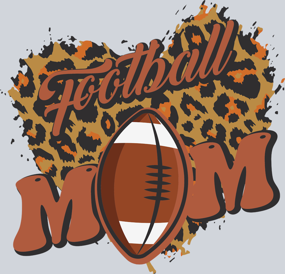 Leopard Football Mom Mothers Day - STK03553 (DTF Transfers)