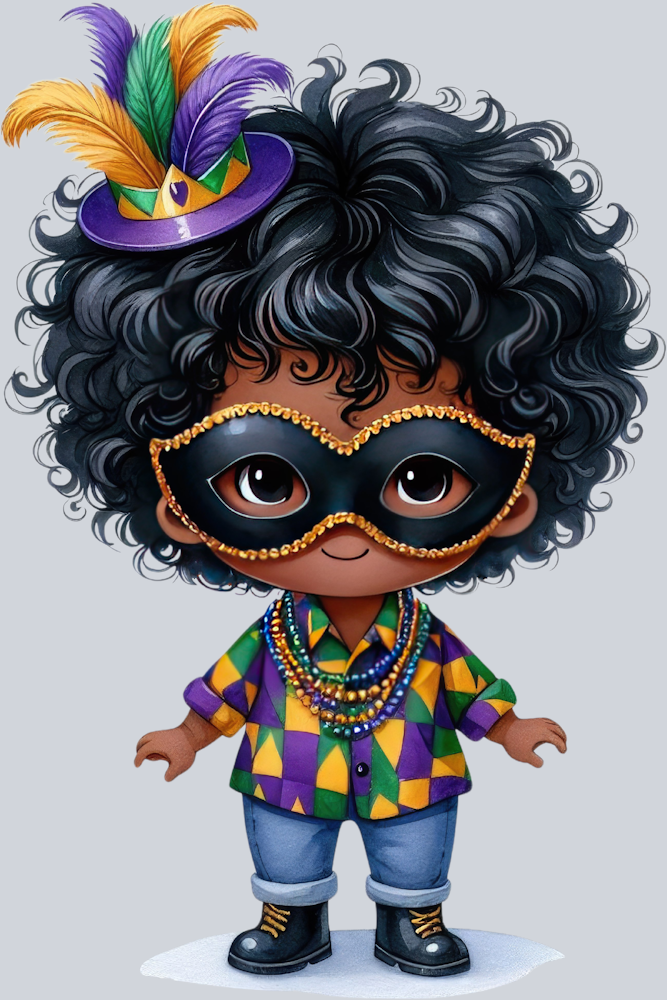 Mardi Gras Kiddo 1 - STK04050 (DTF Transfers)