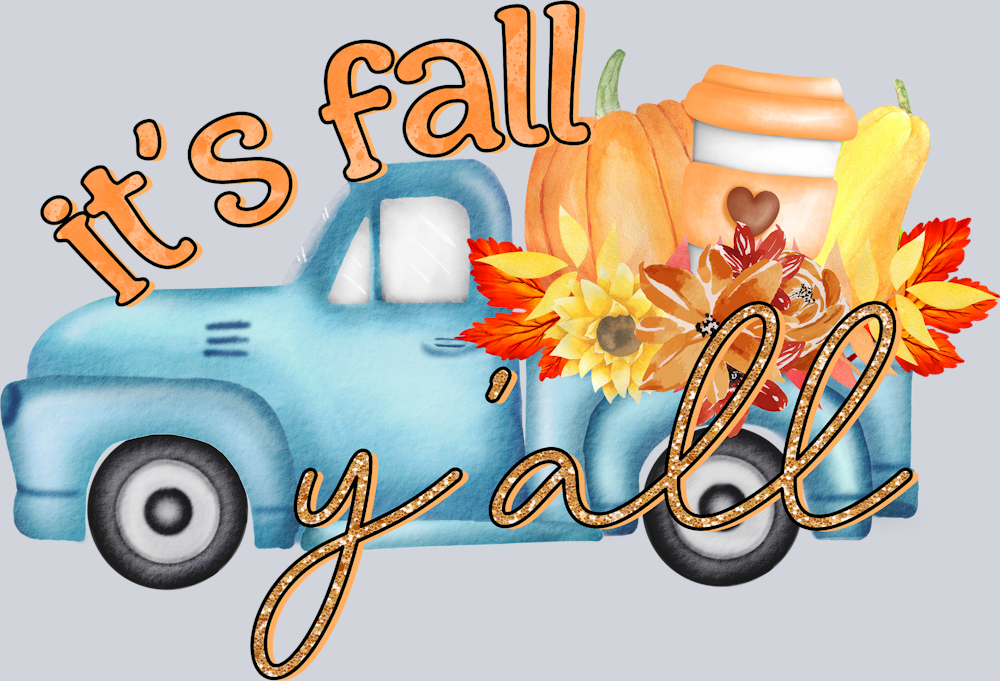It's Fall Y'all Truck - STK03261 (DTF Transfers)
