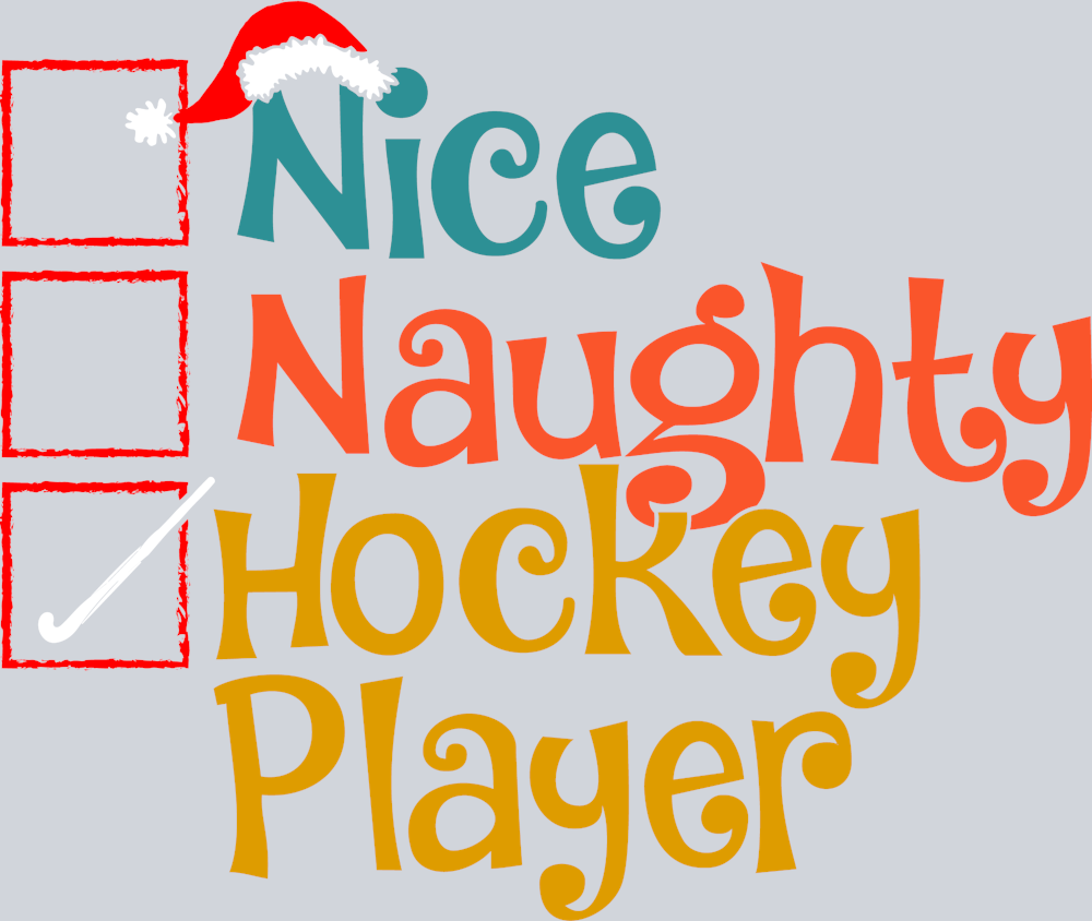 Nice Naughty Hockey Player - STK04502 (DTF Transfers)