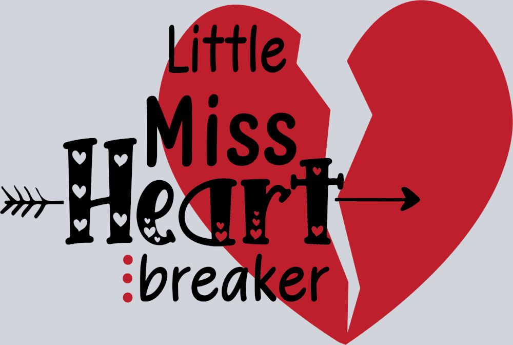 Little Miss Heart Breaker - STK03635 (DTF Transfers)