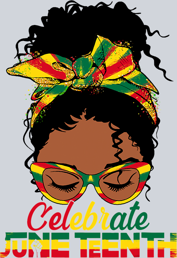Messy Bun Mama Juneteenth - STK04260 (DTF Transfers)