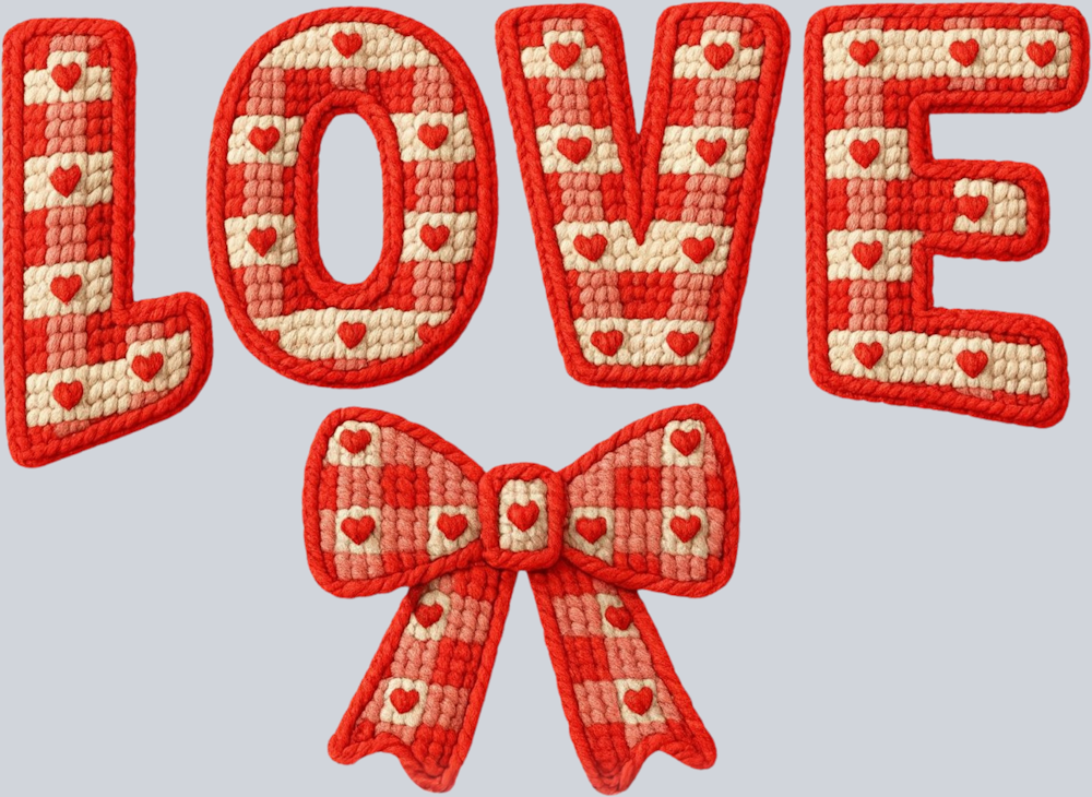 Love Faux Yarn 3 - STK07629 (DTF Transfers)