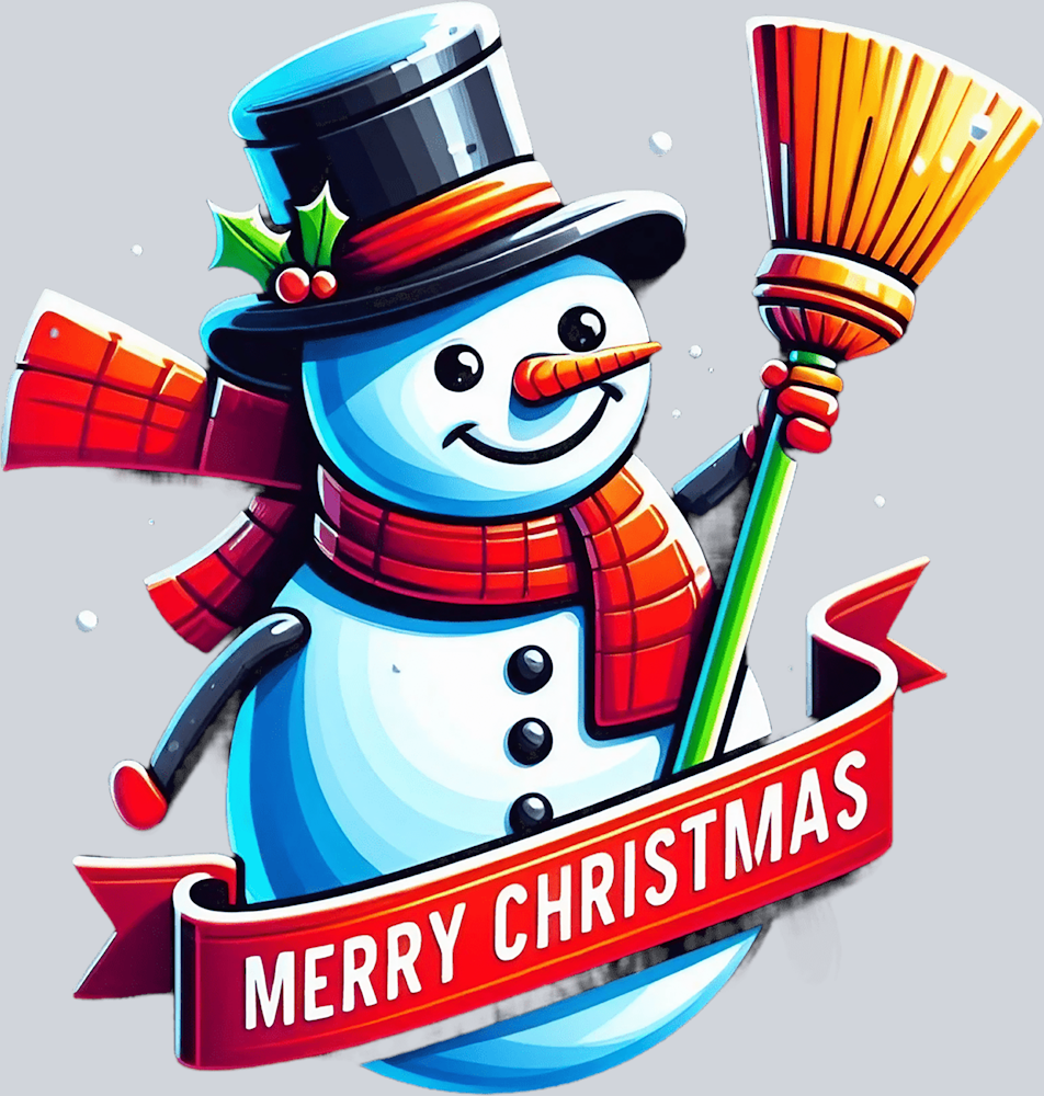Merry Christmas Snowman 3 - STK04247 (DTF Transfers)