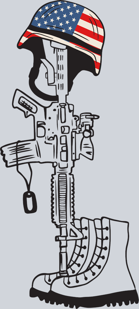 Fallen Soldier Symbol - STK01930 (DTF Transfers)