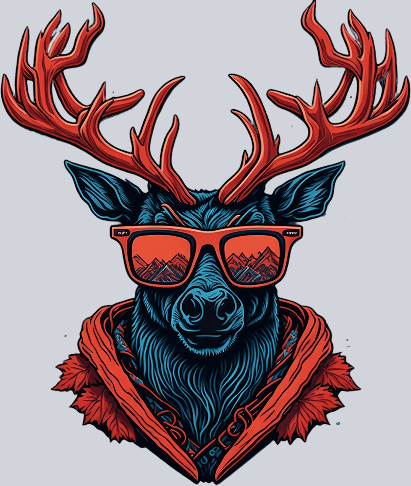 Cool Holiday Reindeer - STK01433 (DTF Transfers)