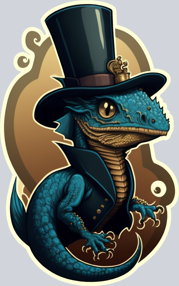 Dragon Top Hat 6 - STK01728 (DTF Transfers)