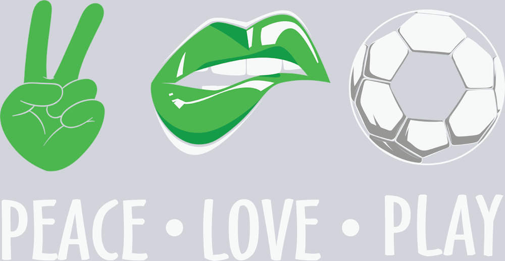 Peace Love Play Soccer - STK04773 (DTF Transfers)