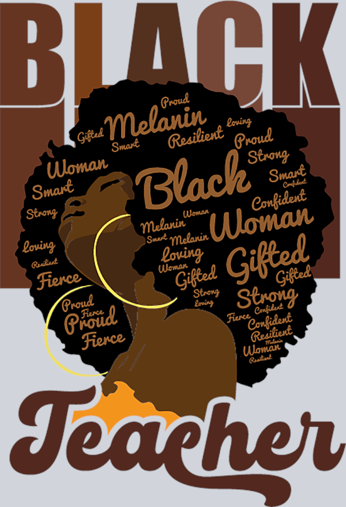 Black Teacher - STK00939 (DTF Transfers)